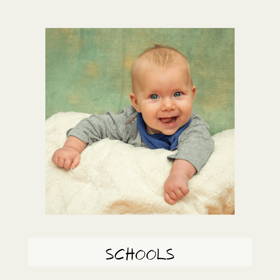 photographic portrait of a baby to illustrate a pre-school picture day service by Madison WI photographer Flavia Fontana Giusti